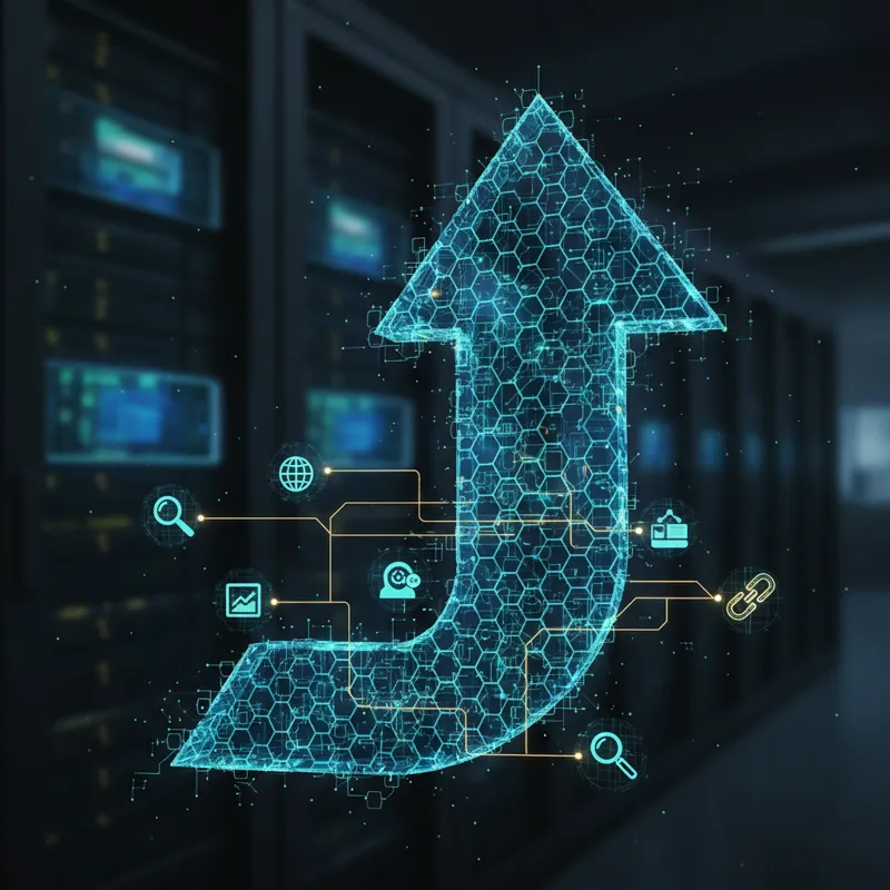 Graphic showing strong, relevant good backlinks building a website's authority for SEO.