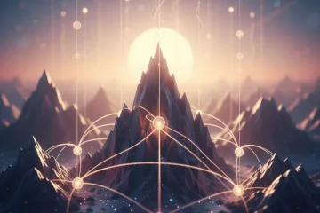 Illustration showing a network of high DA links connecting authoritative websites, symbolizing strong SEO and improved domain authority.