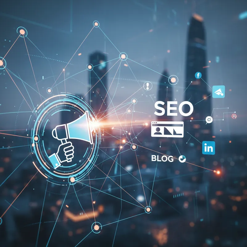 Professionals collaborating on a digital marketing strategy, symbolizing a comprehensive link building outreach service.