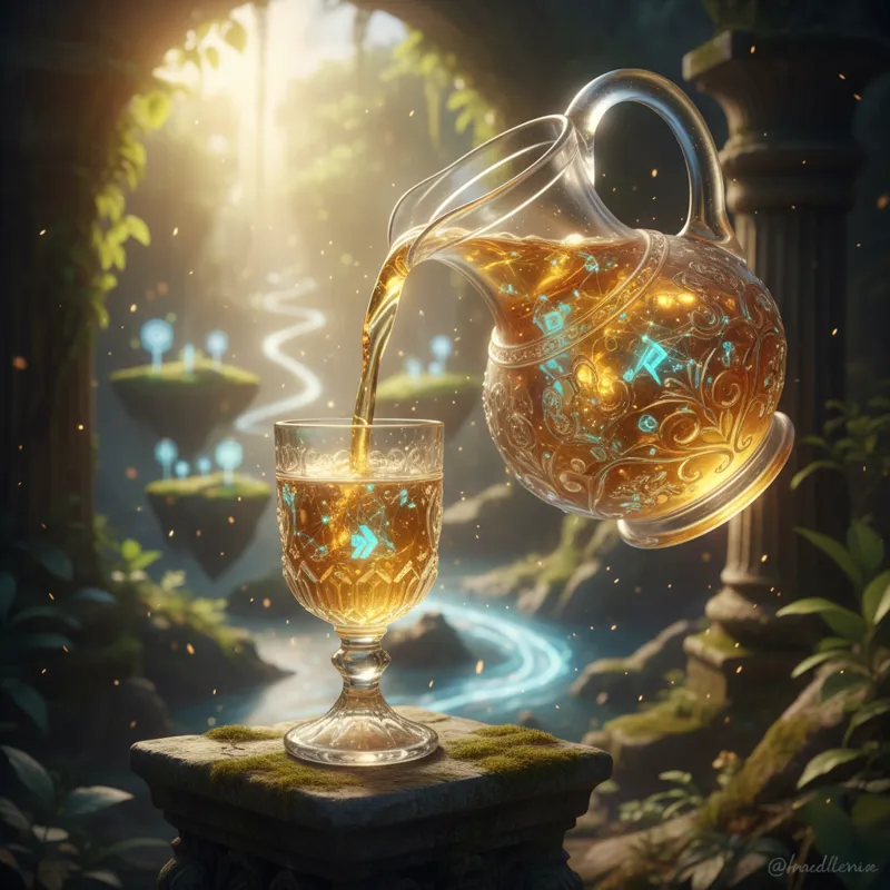 An infographic illustrating the concept of link juice flow, showing authority being passed from a high-ranking webpage to several linked internal and external pages.