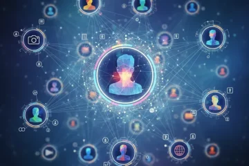 Diverse user profile icons and a 'Create Profile' button on a web interface, representing online profile creation sites.