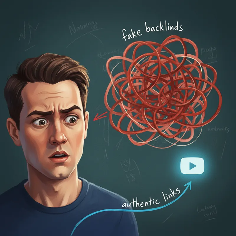 A close-up of a person looking confused while trying to understand a complex diagram showing 